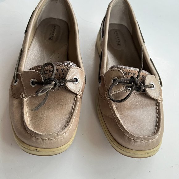 Sperry Women's Angelfish Metallic Slip-On Boat Shoe Size 8.5M Comfy - Picture 2 of 6